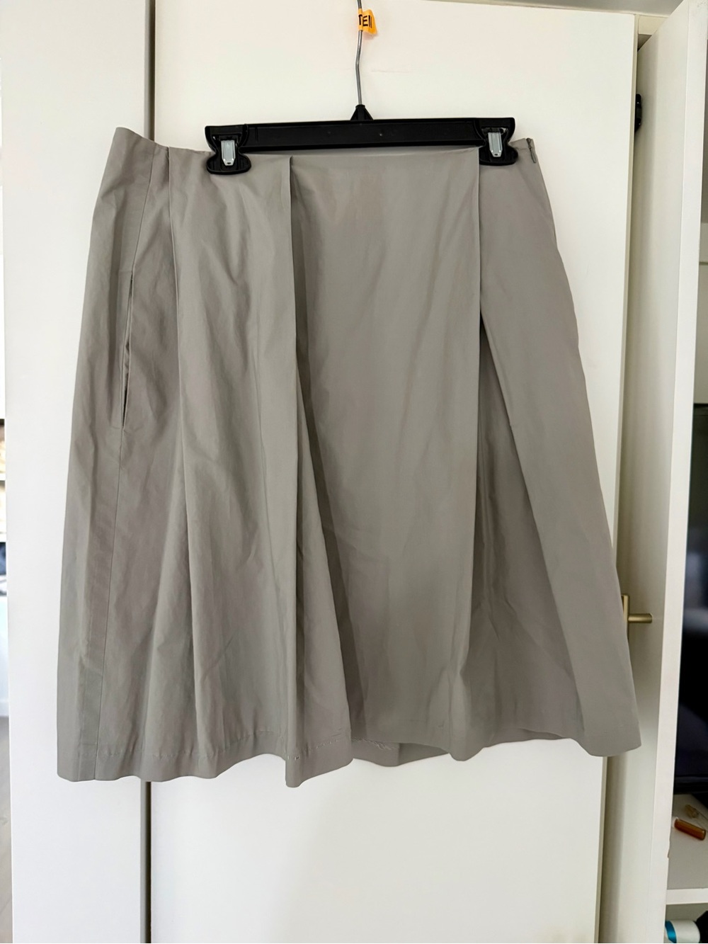 Sofie D'Hoore Taupe A-Line Pleated Skirt